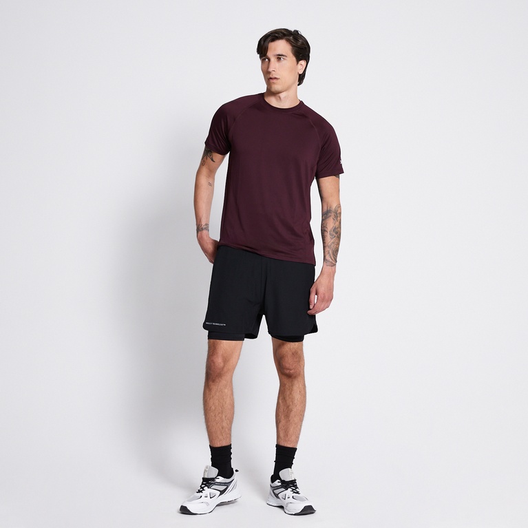 Training tee "Ms Run Tee 2.0"  Aubergine